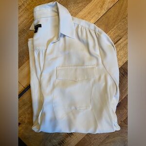Ann Taylor crème blouse—long sleeved